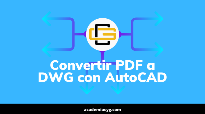 Convertir PDF a DWG con AutoCAD